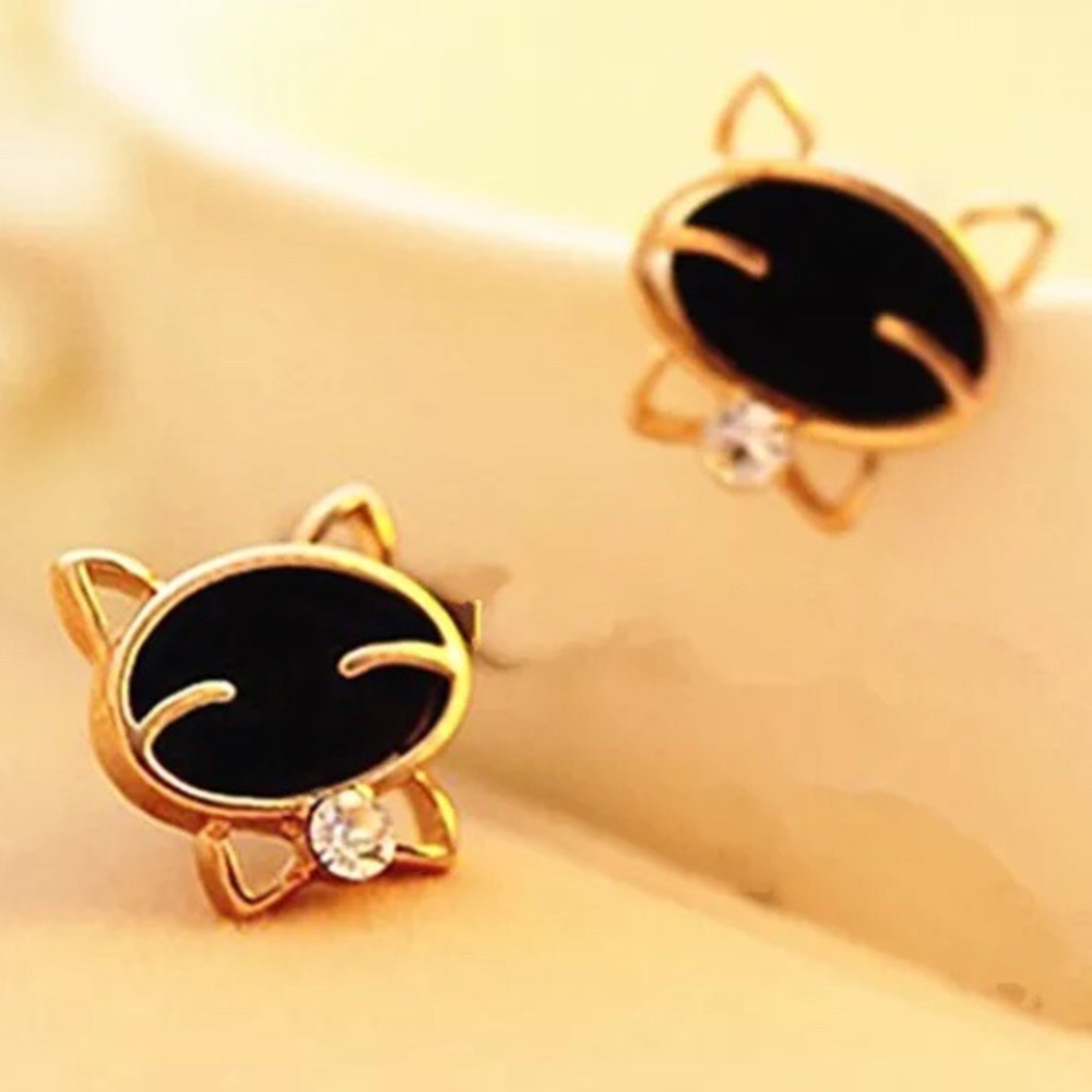 Korean Cat stud Earrings